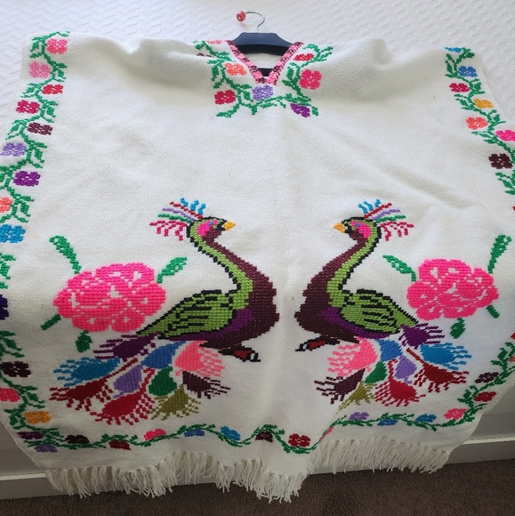 Hand made mexican gaban-poncho-coat - Picture 3 of 4